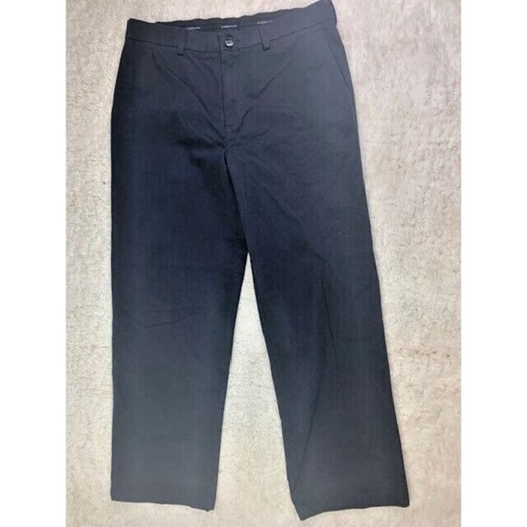 Croft & Barrow Size 34x30 Mens Chino Pants Black Relaxed Leg (Actual Ins… - Picture 1 of 4